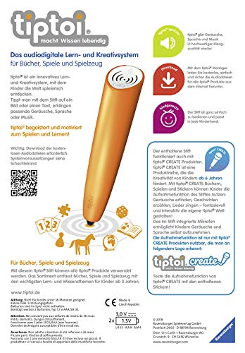 Ravensburger tiptoi Der Stift von Ravensburger ab 3 Jahren, Das audiodigitale Lern- und Kreativsystem mit dem Kinder die Welt spielerisch entdecken - 2