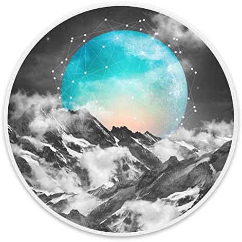 Cheap Pop Out for Mobile Phone, Expanding Pop Grip Mount Holder Stand Sockets for iPhone X,Smartphones and Tablets - Blue Moon In Starry Black White