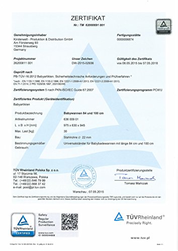 Baby Badewanne XXL 100 cm Disney Winnie Pooh perl weiß + Badewannenständer + Ablaufschlauch - 4