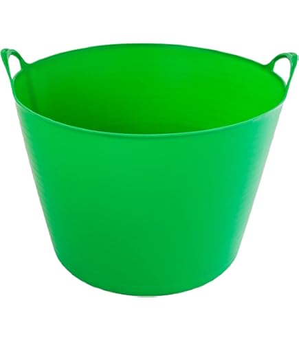 Cesto Plastica KADAX 26L - Portabiancheria, Giocattoli O Alimenti, Grigio Chiaro Con Manici - Foto 3