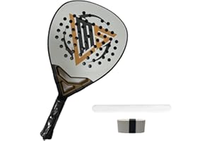 JJ LMS Padel Raquette Padel + Grip Padel + Protecteur Pelle de Padel