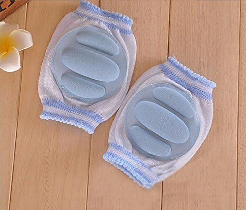 SHMGG Baby Knee Pads Warm Mesh Kneepad Leggings Socks - Blue