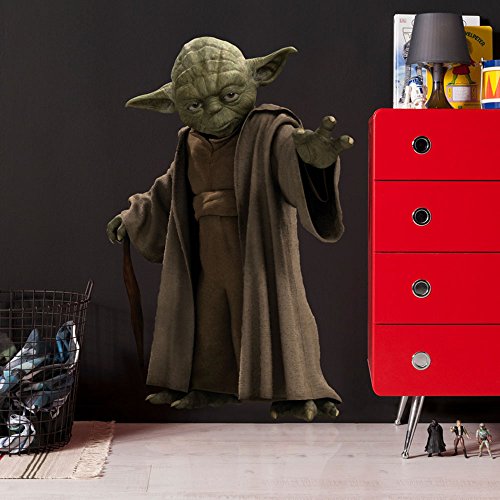 Preisvergleich Produktbild Star Wars Yoda Wandtattoo Mehrfarbig