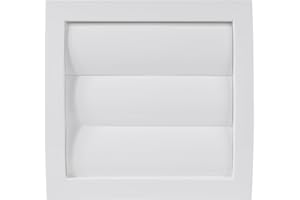 Vent Systems Tapa de ventilación blanca de 10 cm / 100mm para secadora y tubo de ventilación del baño. Rejilla blanca para exterior. Mantener alejados a los insectos, pájaros y roedores