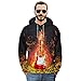 Produktbild Oliviavan,Herren 3D Printed Tiger Pullover Langarm Kapuzen Sweatshirt Tops Bluse Herren Bunt Galaxy 3D Druck Rundhals Casual Strassenmode Sport Spaß Motiv Tops T-Shirt