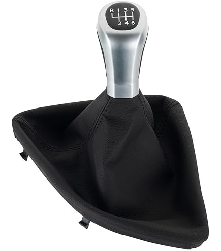 thumbnail image 2 of YOUSTAR UK Leather Weighted 6-Speed Gear Knob & Gaiter Boot For BMW 1 Series E81 E82 E87 E88 2 of 3