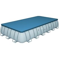 Bâche Solaire Intex Pour Piscine Ultra Frame 732x366cm - Épaisseur 160µm, Réchauffement Eau Solaire