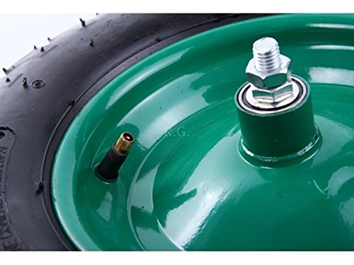 Schubkarrenrad Schubkarre Rad Räder Ersatzrad Luftrad Felge grün 4.00-8 4PR - 4
