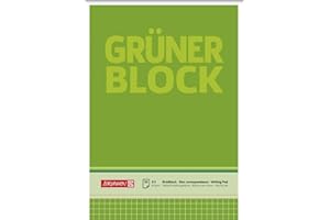 Brunnen 10 x Briefblock Der grüne Block A5 60g/qm kariert 50 Blatt