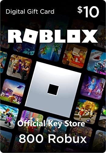 Roblox Gift Card - 800 Robux Or 10$ Roblox Credit ( GIFT CARD CODE ONLY )
