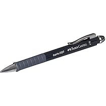 Faber-Castell Porte-Mine Apollo 0.7mm - Noir - Gomme Intégrée - Prise Ergonomique