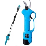 YATEK Tijeras eléctricas de podar telescópicas batería y maletín, 3 tamaños  Diferentes hasta los 2,1 Metros EL46002 : Amazon.es: Jardín