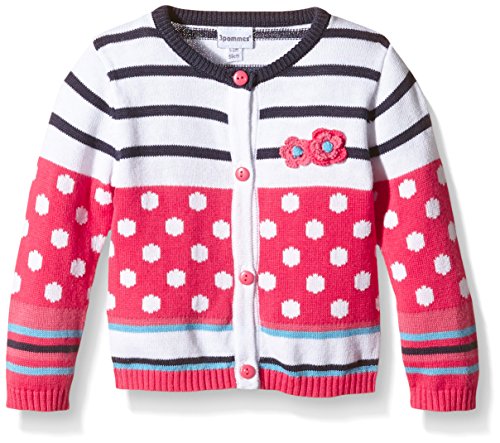 3Pommes Baby-Girls Miss Cargo Cardigan, Red (Cerise), 12-18 Months