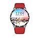 Produktbild HAIT Smartwatch Neu Runddreieck Quad-Core Commerce Wettervorhersage Wifi Herzfrequenz Schrittanzahl GPS-Positionierung,Red