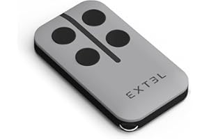 EXTEL Nouvelle télécommande supplémentaire 4 Boutons pour motorisation de Portail et Garage Extel, Avidsen, Astrell, Thomson, Easymate, Blyss qui remplace la référence 750530