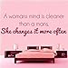 Produktbild Wandaufkleber Schlafzimmer Wall Art Decor Decals Mural A woman mind is cleaner than a mans she change it more often