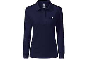 JINSHI Femme Polo Shirt à Manches Longues Sport Golf Tops d'hiver