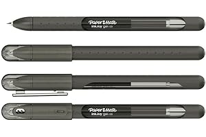 Newell Brands 4x Paper Mate InkJoy Capped Gel Ink Pens Assorted Colours 0.7mm Medium Point Nib Tip Adult Colouring Set (Black)