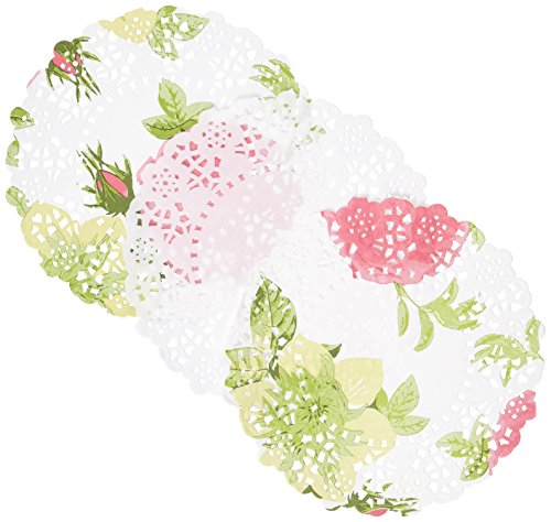 Talking Tables BLOS-DOILY Blossoms and Brogues, Pappe, mehrfarben, 1.2 x 11.5 x 14.89 cm