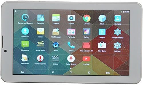 ibowin® M710 7Inch Unlocked Cellular Tablet 1024x600 IPS 1G RAM 8G ROM Tablet MTK8321 Quad Core 3G WCDMA/2G GSM Phone Phablet PC GPS Bluetooth WIFI Android UK 3PIN Plug (White)