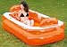 Produktbild Planschbecken Badespaß Schwimmbad Pool Planschbecken Kinderpool Pool Schwimmingpool mit 2 Getränkehalter und mit zwei Ringen Durchmesser ca. / 195 x 122 x 50 cm ideal für den Garten , Terrasse , Urlaub , Camping der ideale Wasserspass und Abkühlung an heissen Tagen