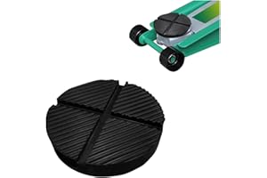 CGEAMDY Universal Gummi Auflage Jack Pad mit 2 V-Nuten, Rund Wagenheber Gummiauflage, Aussparung Gummiauflage Gummi-Unterlage Auflage Wagen-Heber KFZ Tuning Zubehör