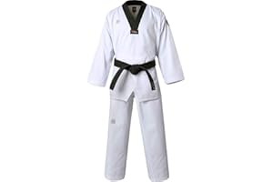 Mooto Korea Taekwondo MTX S2 Uniform Schwarz BK V-Ausschnitt Dobok Weiß Uniformen Tae Kwon Do MMA Kampfsport Karate WT Logo