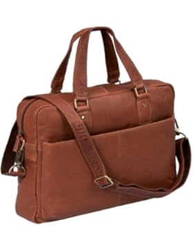 ''Stanford'' - Laptoptasche by CB in Echt-Leder, cognac - ''LEAS Classic Bags''