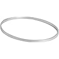 ZAVYA 925 Sterling Silver Plain Sleek Kada Rhodium Plated Bangle (Single) | Stylish Silver Jewellery | Gift for Women and Girls | With Certificate of Authenticity & 925 Hallmark