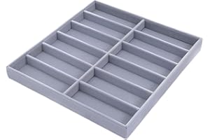 perfk Astucci per Occhiali, Portagioielli Da Armadio, Organizer Porta Occhiali Da Sole Collezione Di Gioielli Scatola Multifunzionale per Occhiali Da 12 Scomparti per Desktop