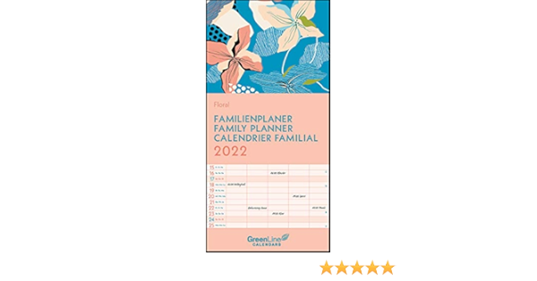 Mis Schedule 2022 Greenline Floral 2022 Familienplaner - 22X45 : Amazon.co.uk: Books