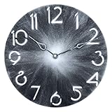 Sehr schöne und auffällige Wanduhr, sehr gut verarbeitet, farbschön und geräuschlos. Ein Hingucker an jeder Wand.