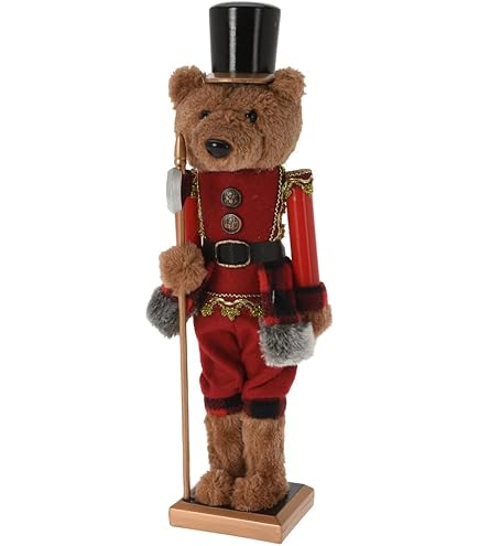 Trudi Casse-Noisette Teddy Peluche Noël - Lutin Festif 8x18x6cm XXS - Décoration Magique Xmas