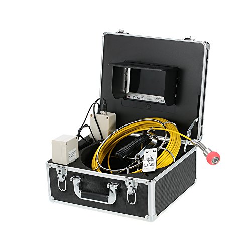 Preisvergleich Produktbild Docooler 7" LCD Monitor Pipeline Inspektion Kamera / Industrielle Endoskop, 20m Kabel / Wasserdicht