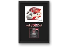 Lap Legends Charles Leclerc (Car) 2025 Framed Art Print Gift with Reproduced Digital Signature