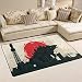 Produktbild Jereee Godzilla Dinosaurier-Teppich, 152,4 x 99,1 cm, Rutschfest, für den Innenbereich, Polyester, rechteckig, für Küche, Schlafzimmer, Wohnzimmer und Esszimmer, Polyester, Multi, 60 x 39 inch