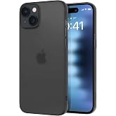 BUFF LABS Buff iPhone 15 ile Uyumlu Slimfy İnce Saydam Kılıf (Siyah)