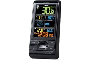 Oregon Scientific BAR208SX Stazione Meteo Wireless, Nera con LCD a Colori