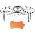 FANGZ Steamer Insert Cooking Stand Stainless Steel Insert Rack Round Cake Rack Steamer Rack Steamer Insert for Cooking Pots Pots Cake Grid Cooling Rack for Cooking Roasting Baking Grate (19.5)