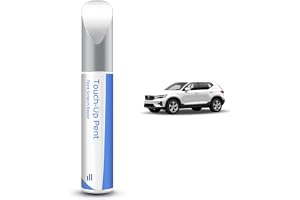 614 Ice White metallic färgpenna, kompatibel med Volvo XC40, exakt matchning för chips och repor