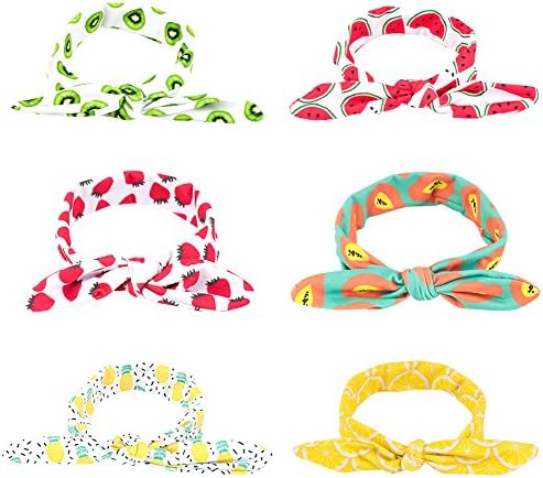 Baby Headbands Turban Knotted, 6 Pack Girl's Hairband Head Wrap for Newborn Toddler Children by Kaoriatoty