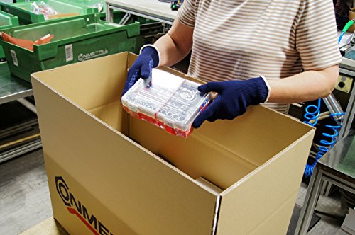 Connex COX938239 Handschuhe Feinstrick blau, Gr. 9 - 3