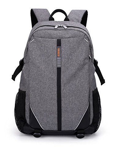 ShengTS 17 Zoll Notebooktasche Laptop Rucksack Beutel Schule Tasche Laptop-Tasche Rücksack Passend für bis zu 17-Zoll-Gaming Laptops für Dell, Asus, MSI (17 Zoll, Grau)