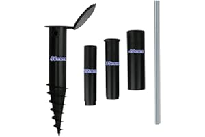 SOLO-PRO MASTER YOUR GAME solo pro master your game ROTARY WASHING LINE AIRER PARASOL GROUND SPIKE HEAVY DUTY SCREW IN CLOTHES WASHING LINE NO CONCRETE WITH CAP COVER FITS 32mm 35mm 40mm 50mm DIAMETERS MULTI FIT