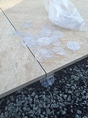 Fugenkreuz mit Teller 100 Stk. 3mm Fuge zur Plattenverlegung im Splittbett transparent - 3