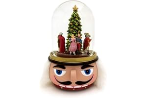 Roman Inc Nutcracker Ballet Animated Musical Glass Glitterdome Christmas 120mm Snow Globe