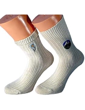 Unisex Trachtensocken mit Stickmotiv 100% Baumwolle