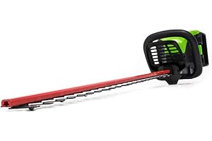 GREENWORKS Greenwork Pro HT60B00 60 Volt Max 24 in Dual Cordless Electric Hedge Trimmer (Bare Tool Only, Battery and Charger Not Included)