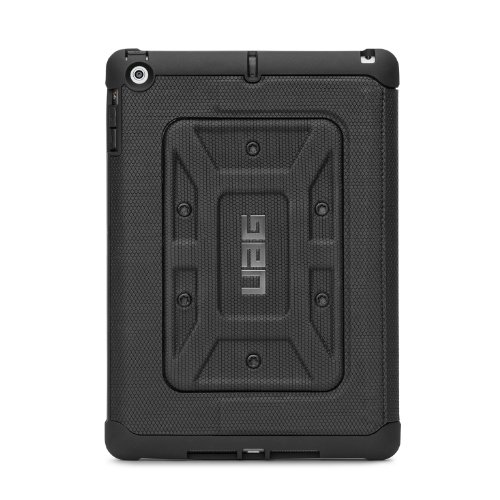 Urban Armor Gear Schutzhülle nach US-Militärstandard für Apple iPad Air – schwarz [Verstärkte Ecken | Wake/Sleep | Sturzfest | Antistatisch | Standfunktion] – UAG-IPDAIR-BLK/BLK-VP - 2