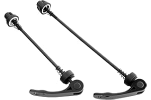 RNBEVANSANNE 1 Pair Wheel Hub Front and Rear Skewers Quick Release Clip Bolt Lever Bike Quick Release Axle Ultralight Bicycle Wheel Hub Front and Rear Skewers Clip Bolt Lever for Road Mountain Bicycle MTB